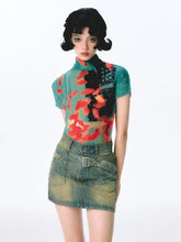 Y2k Vintage Fish American Folds T-Shirt